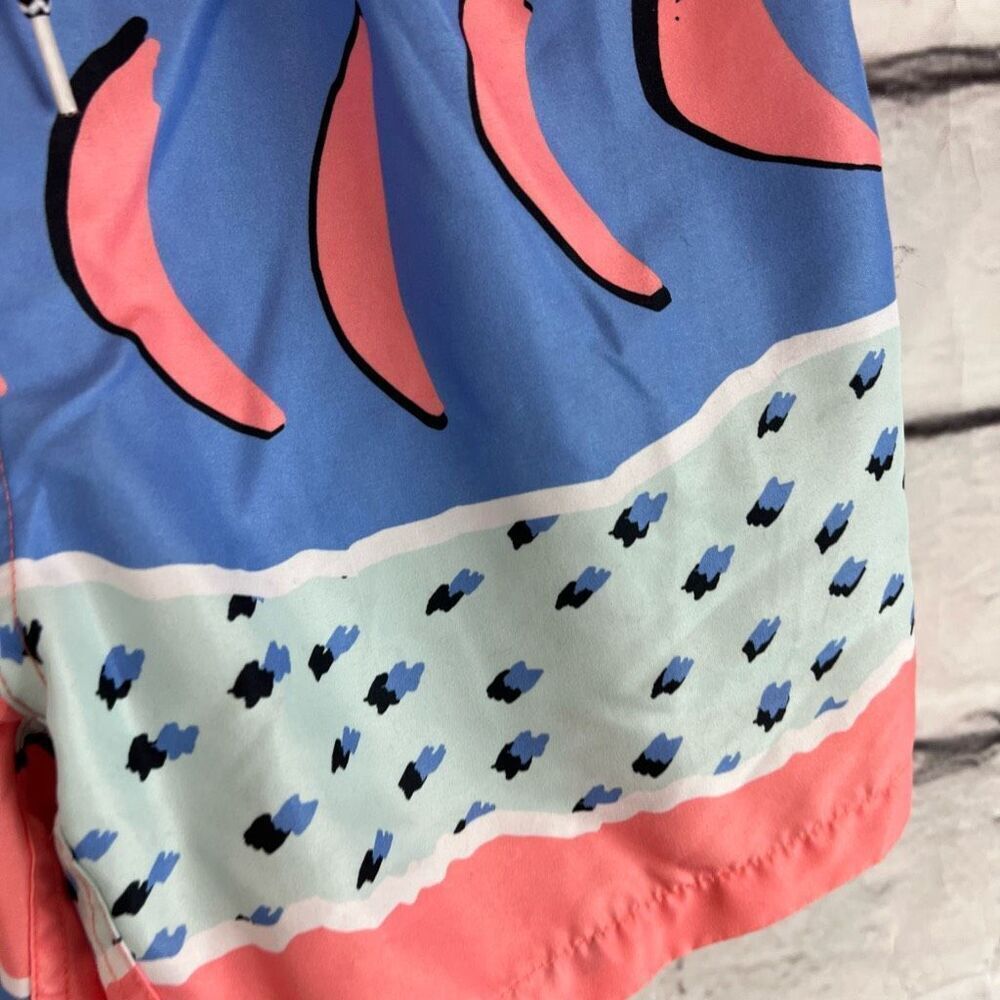 Boardies Men's Swim Trunks M Multicolor Retro Beach Design Shorts - Picture 3 of 8